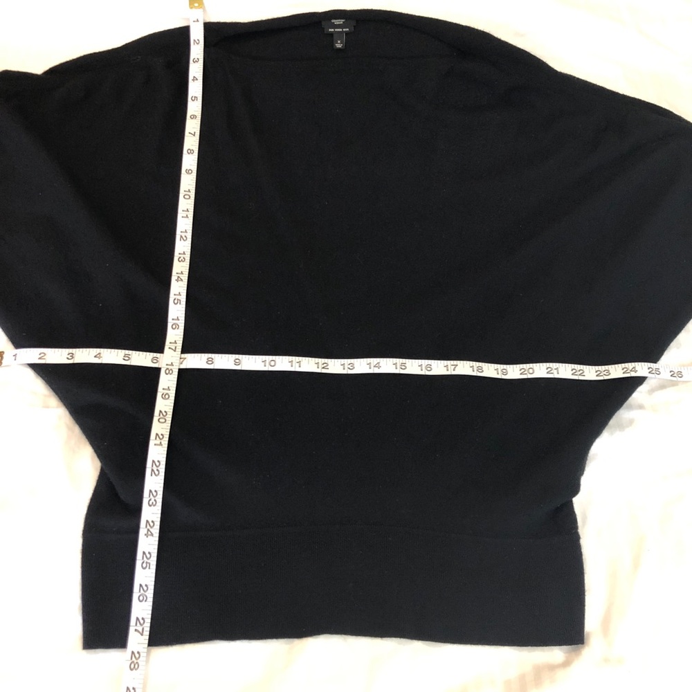 Talbots black merino batwing sweater - Picture 2 of 4